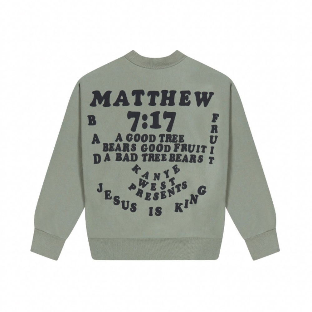 Kanye West Sunday Service Jesus Is King Crewneck